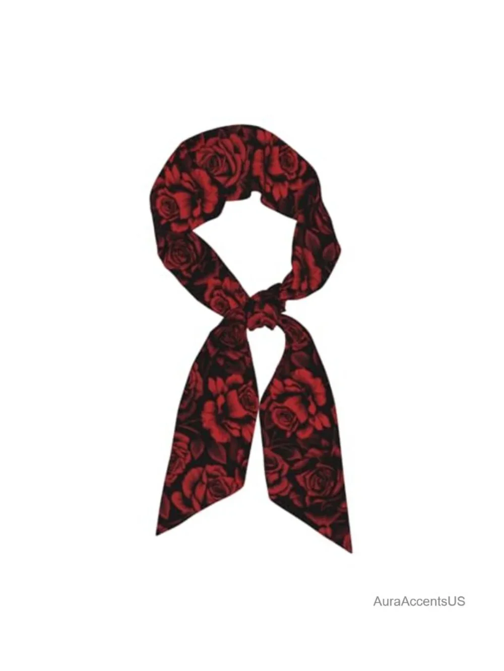 Long Skinny Scarf Silky Satin Hair Scarf Neck Scarf Thin Headscarf for Ponytail